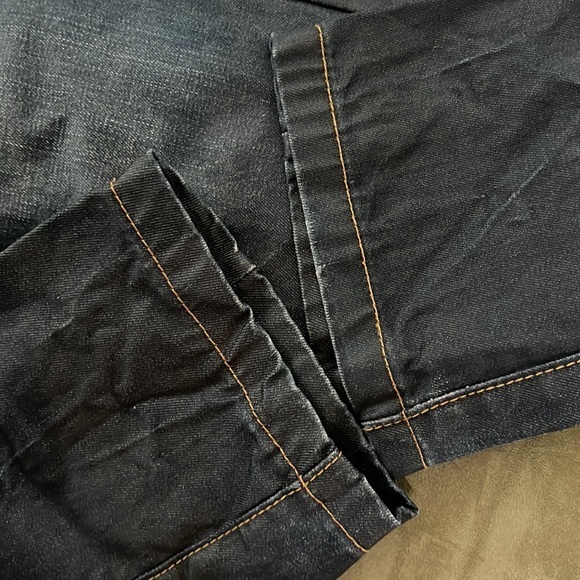 Men's Dark Denim Skinny Jeans - Picture 12 of 12